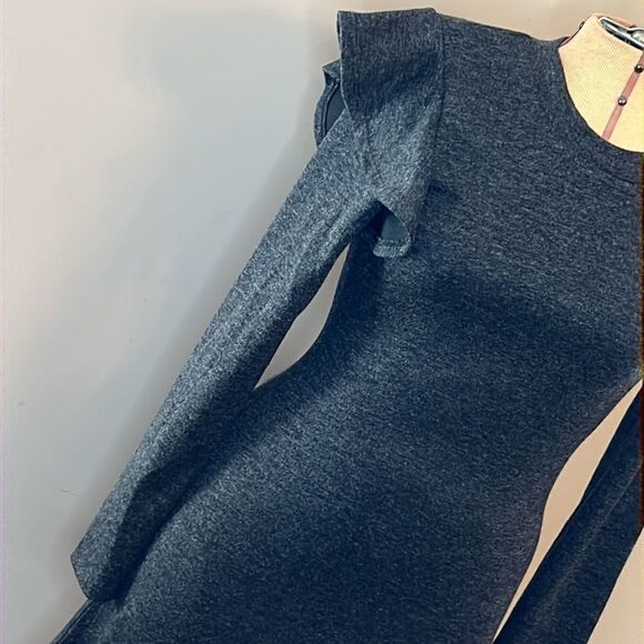 NWT Free Generation Ruffle Trim Body Con Dress - Size Small - Picture 5 of 14